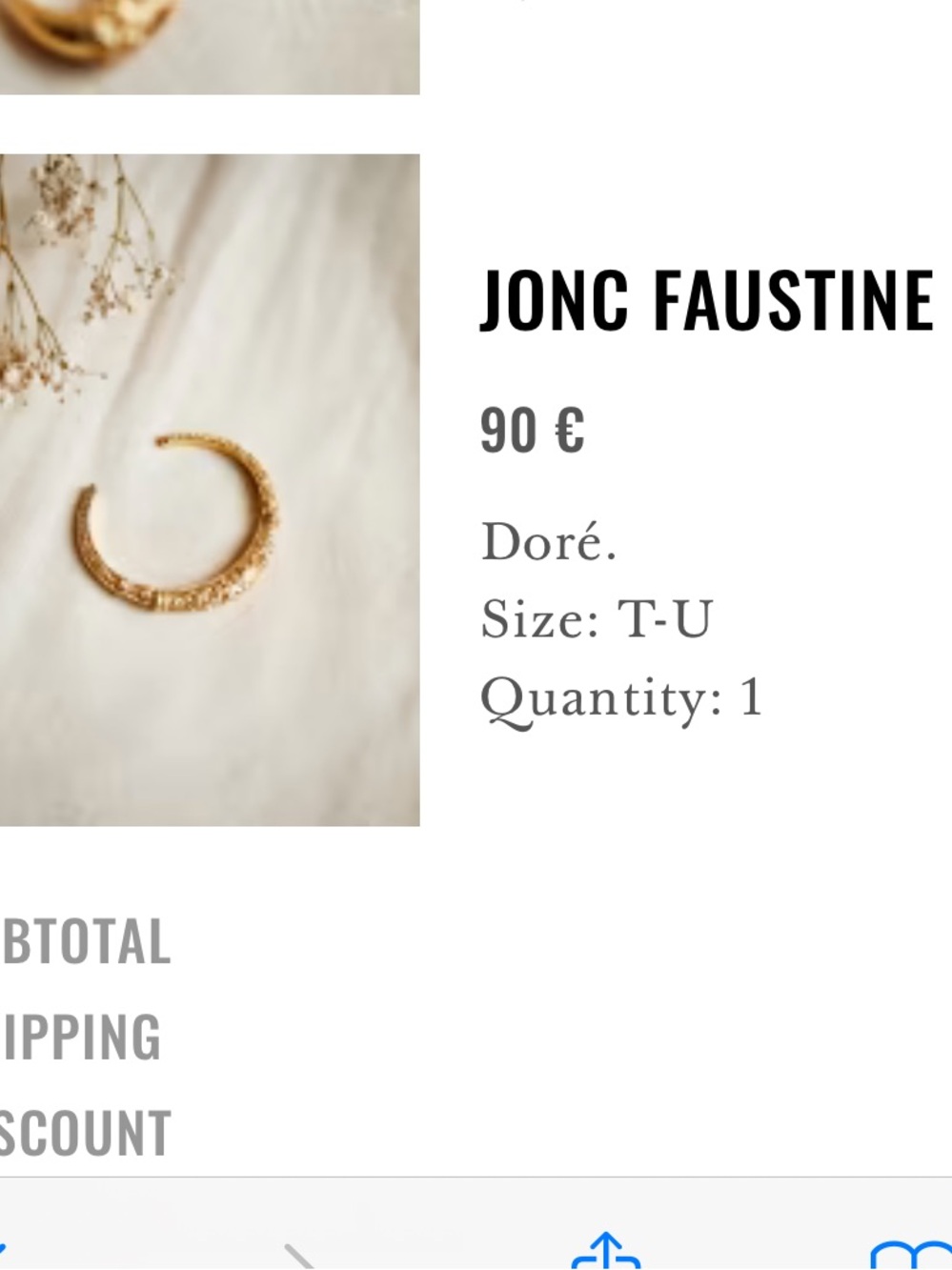 Jonc faustine bracelet